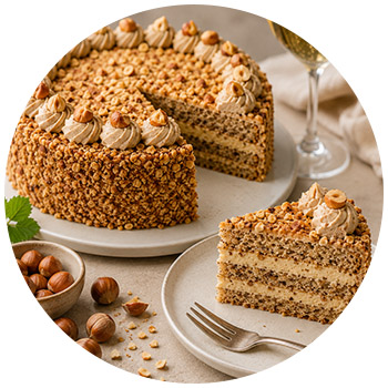 abbinamento torta alla nocciola